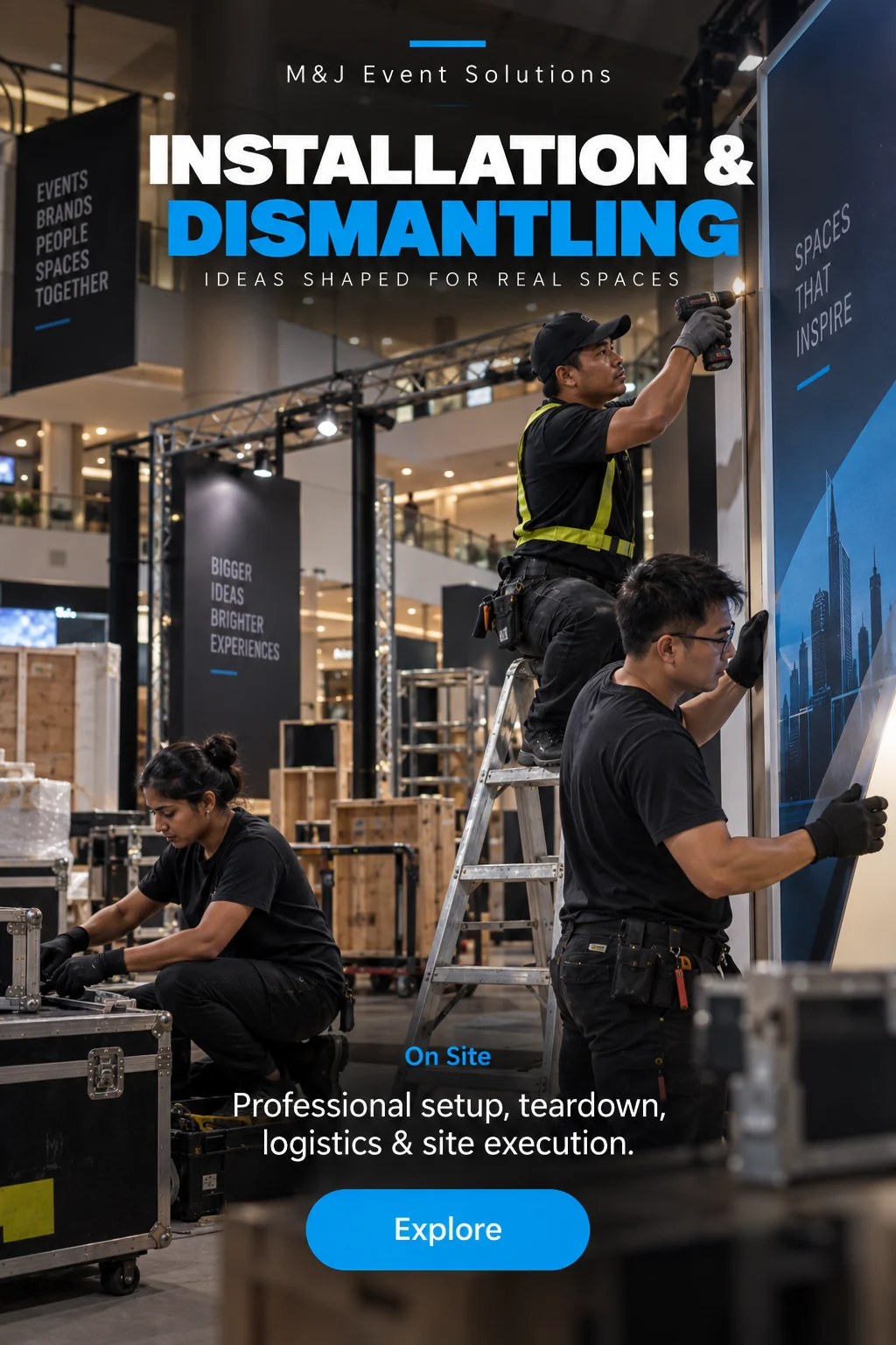 Installation & Dismantling at M&J Event Solutions