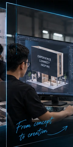 3D design visualisation for an event environment