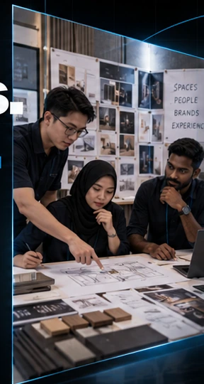 Creative concept planning by the M&J team